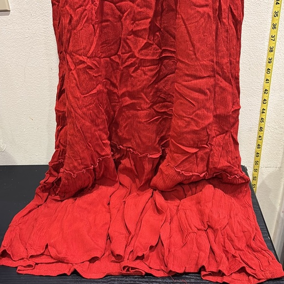 Sim & Sam Chic Red Dress with White Pattern - Picture 2 of 5